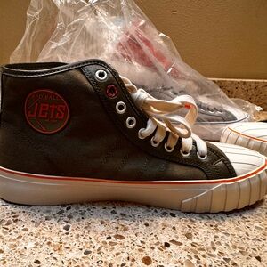 High-Top Sneakers - Black and White